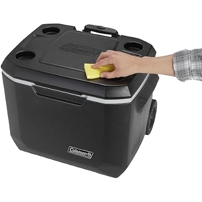 Coleman Xtreme Rolling Cooler with Wheels, Extra-Walled Insulation Keeps Ice up to 5 Days, Portable Wheeled Hard Chiller