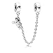 Pandora Disney Climbing Mickey Safety Chain Silver Bracelet 797173CZR05