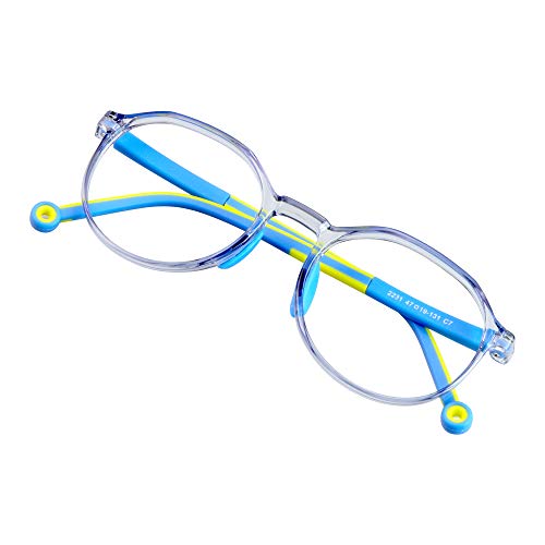 Image of VisionGlobal Blue Light Blocking Glasses for kids, Anti Eyestrain and Blurry, Computer Glasses, Anti Glare