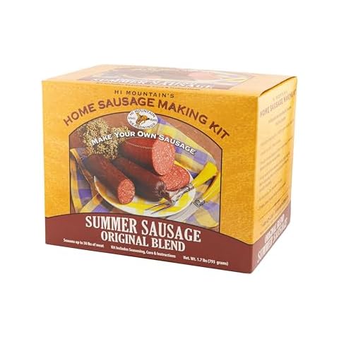 Hi Mountain Seasonings ǀ Summer Sausage Seasoning & Cure ǀ ORIGINAL BLEND ǀ Seasons up to 30lbs of Meat ǀ Beef, Pork, Venison, Deer, & Wild Game ǀ Casings NOT Included Cover