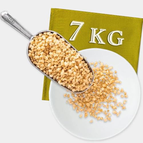 7 kg Vorteilspackung - Erbsenprotein Schnetzel / Veganes Hack - Viel Protein - 100% aus europäischen Erbsen - lange Haltbarkeit - Erbsenschnetzel / Protein Chunks - Vegan