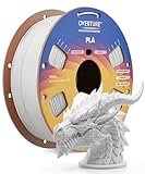 Overture High Speed Pla Filament 1.75Mm, Neatly Wound 3D Printer Filament 1Kg Spool (2.2Lbs) Rapid Pla, Dimensional Accuracy +/- 0.02 Mm, Fit Most Fdm 3D Printers (White 1-Pack)