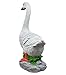 Clerodendrum Joyful Porch Goose Statue Cygnus, Big Resin Garden Lawn Yard Décor, Sculpture, 20 inches High Figurine, Duck, Indoor and Outdoor, by GGTown TM