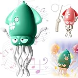 イカ おもちゃ 動く Mocasa ダンシング イカおもちゃ 電動 USB充電式 障害物回避センサーを搭載 子供用 踊る 動く ロボット 音楽 癒し 知育玩具 プレゼント （ グリーン ）