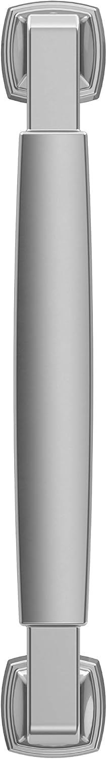 Amerock | Cabinet Pull | Polished Chrome | 5-1/16 inch (128 mm) Center-to-Center | Stature | 1 Pack | Drawer Pull | Cabinet Handle | Cabinet Hardware