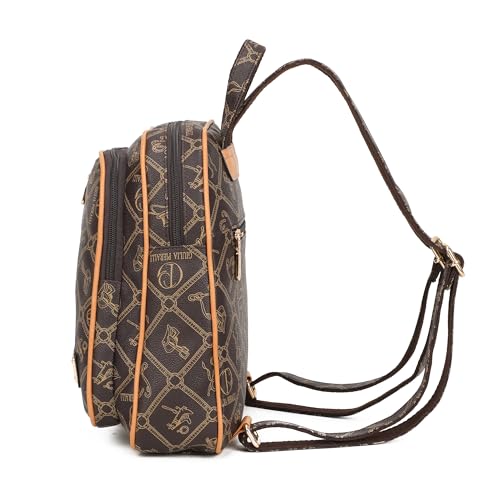 Image of MKP COLLECTION Women's Fashion Backpack Purse - Anti-Scratch Faux Leather Travel Bag with Multi-Pocket Organizer, Designer Pattern Top-Handle Satchel for Shopping and Daily Use