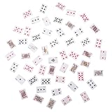 Toyvian 6 Stück Teiliges Mini Spielkarten Puppenhäuser Detailgetreue Miniaturkarten Leicht und Kompakt für Junge Mädchen und Fördert Kreativität und Kommunikation Geschenk für