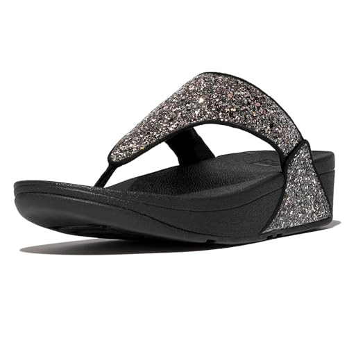 Image of Fitflop Women's Lulu Multi-tonal Glitter Toe-post SandalsSandal