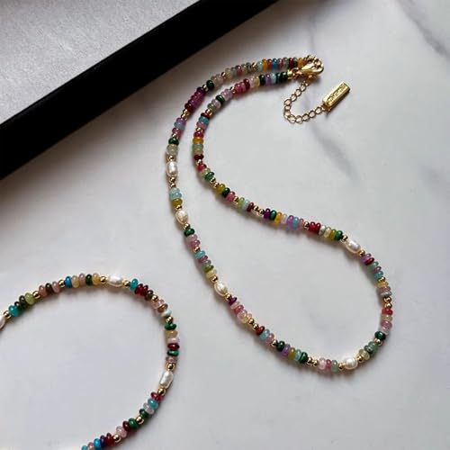 Pulsera para mujer y collar de perlas que no pierde el brillo 5