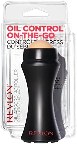 Face Roller by Revlon, Oily Skin Control for Face Makeup, Oil Absorbing, Volcanic Reusable Facial Skincare Tool for At-Home or On-the-Go Mini Massage