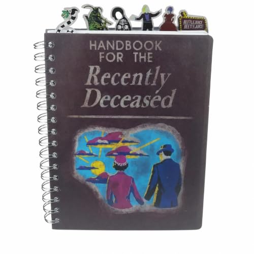 Beetlejuice Tab Journal Notebook, Spiral Bound, 144 Lined Pages, 8 x 7 inche