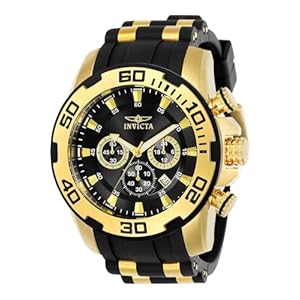 Invicta Men’s 22340 Pro Diver Analog Display Quartz Black Watch