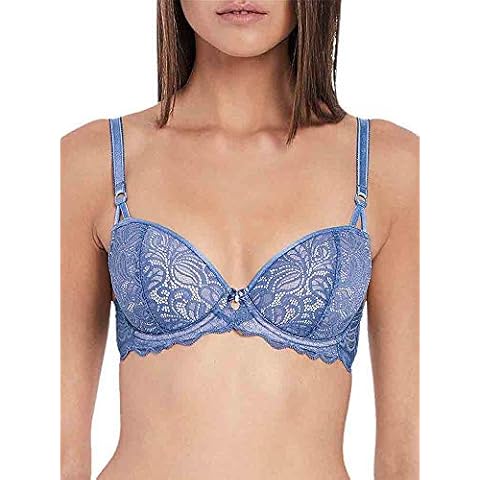 b.tempt'd by Wacoal Women's Undisclothed Lace Contour Bra, Blue Ice, 32C Cover