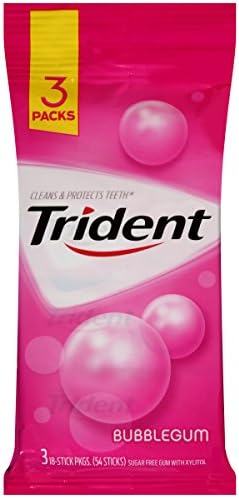 Trident Bubblegum, 3 ct