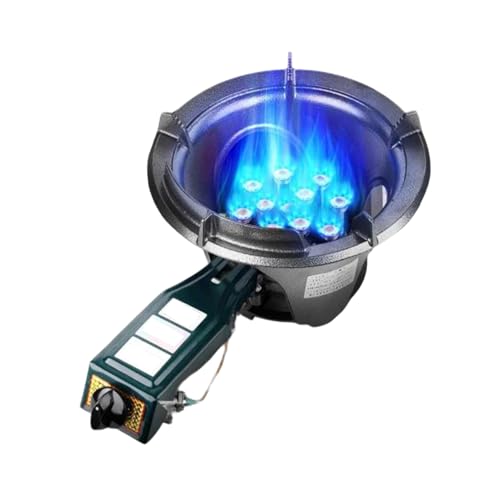 キャンプ用ガスストーブ、業務用省エネ卓上ストーブ、LPGシングルバーナープロパンクッカー、フレームアウト保護付き、9/12/14.5/18KW(18 nozzles)