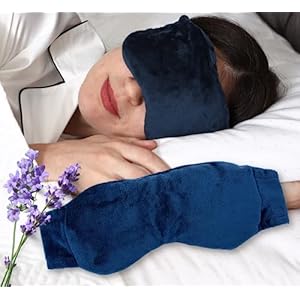 Solayman’s Warm Eye Compress Moist Heat – Made with Lavender and Flaxseed – Weighted Microwavable Eye Mask for Dry Eyes, Headache and Migraine Relief. Great Aromatherapy Relaxation Gifts for Mom, Dad