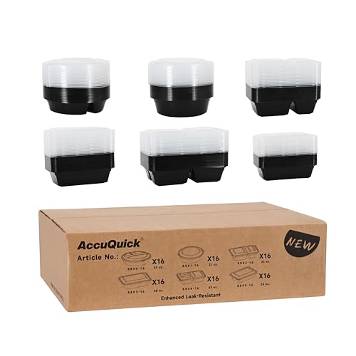 Image of LOKATSE HOME 96 Pack Meal Prep Containers Reusable Storage Lunch Bento Boxes, Freezer and Dishwasher Safe & Stackable