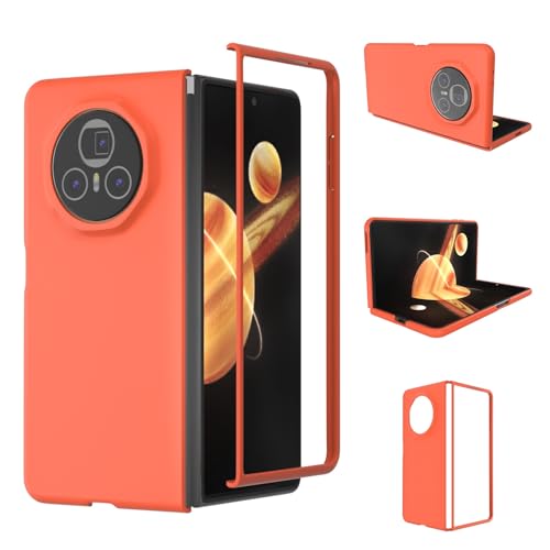 Honor Magic V3 �P�[�X�AHonor Magic V3 �P�[�X�p�X�������^�ی�A���h�~�J�o�[�A�n�[�h PC �d�b�P�[�X�t��(Orange)