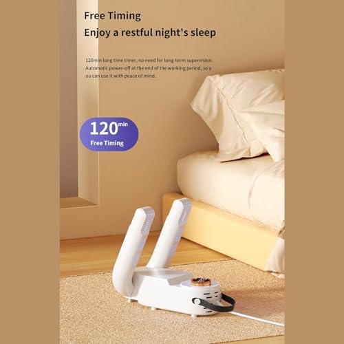 Secador eléctrico de calzado Pssopp blanco plegable con temporizador miniatura 3