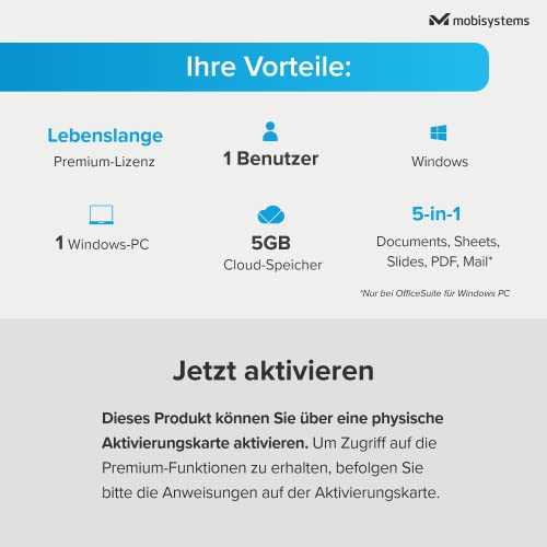 MobiSystems OfficeSuite Home & Business 2023 – Licence à vie – Documents, feuilles, diapositives, PDF, courrier et calendrier pour 1 PC Windows – vue 2
