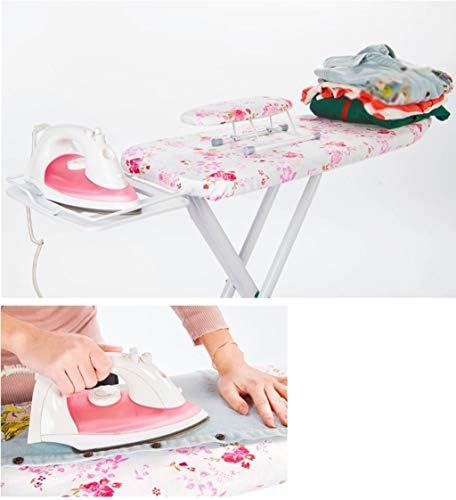 Adjustable Ironing Board 110x31x86CM with Skin-Friendly Printed Cotton Cover, Large Size for Laundry Room, 6 Color Options, Sturdy and Space-Saving Design