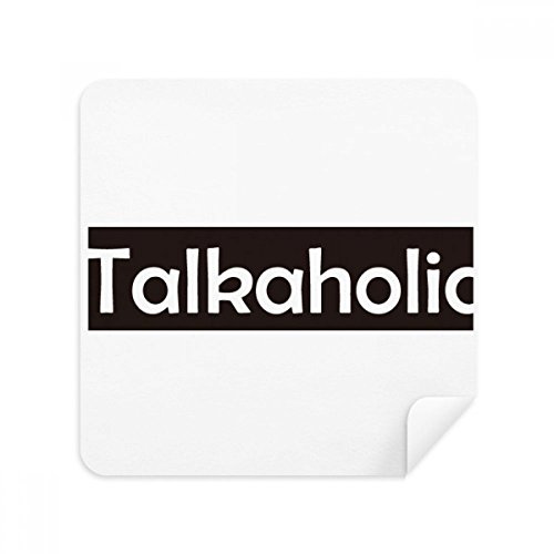 Chiffon de nettoyage pour lunettes et écrans Talkaholic en tissu suède - Lot de 2