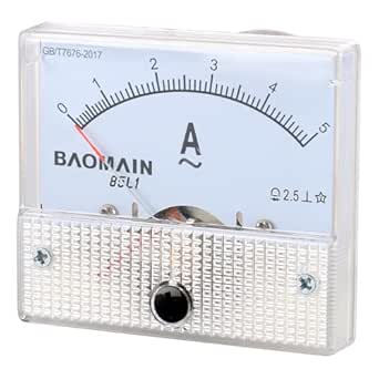 Baomain Analog 85L1 AC 0-5A Rectangle Analog Panel Ammeter Gauge - View #6