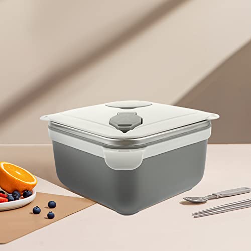 CALLARON Lancheira Térmica Bento Recipiente De Almoço De Aço Inoxidável Tigela De Macarrão Caixa De