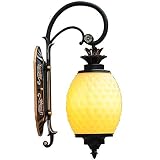 AERVEAL European Creative Pine Wall Lamp Outdoor Waterproof Landscape Light Golden Stroke Finish Wal