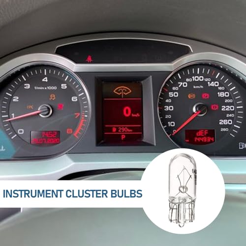 GLEAVI 10 Peças Lâmpadas De Painel De Instrumentos Lâmpadas Pequenas Luzes Do Painel Do Carro 12V 5W