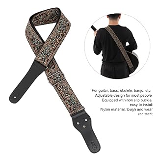 Sangle de guitare, tissage fin résistant à l’usure, facile à installer, kit de bandoulière pour instrument à cordes(Brun… - Les Beatles, Paul McCartney, John Lennon, RIngo Starr, George Harrison Sangle de guitare, tissage fin résistant à l'usure, facile à installer, kit de bandoulière pour instrument à cordes(Brun… – Image 3