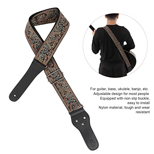 Sangle de guitare, tissage fin résistant à l’usure, facile à installer, kit de bandoulière pour instrument à cordes(Brun… - Les Beatles, Paul McCartney, John Lennon, RIngo Starr, George Harrison Sangle de guitare, tissage fin résistant à l'usure, facile à installer, kit de bandoulière pour instrument à cordes(Brun… – Image 4