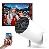 Mini Projetor Portatil 5g Wifi 6 Bluetooth 5.0 AOPVUI Android 11 HY300 Projetor 4K 1080 Full HD Suporte 8000 Lumens Para Celular LED Projete até 130 polegadas
