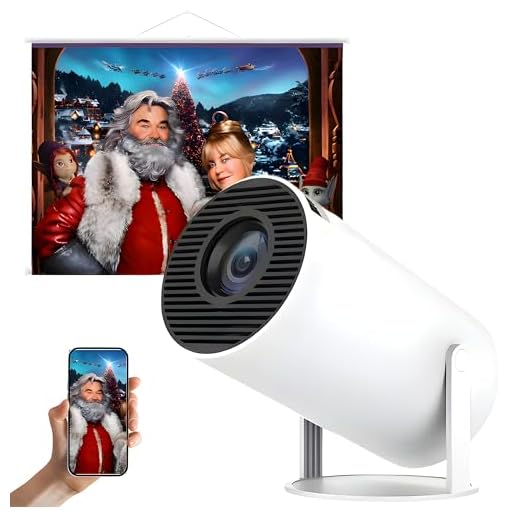 Mini Projetor Portatil 5g Wifi 6 Bluetooth 5.0 Android 11 HY300 Projetor 4K 1080 Full HD Suporte 8000 Lumens Para Celular LED Projete até 130 polegadas