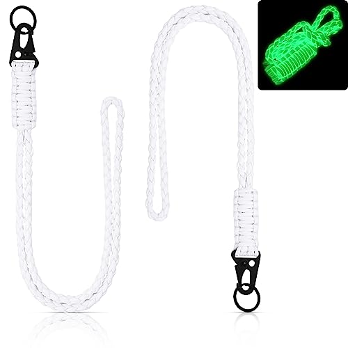 Collier de parachute 550 Frienda avec sangle tressée blanche ultra-résistante en taille unique