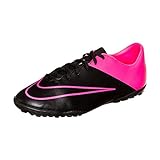 Nike Junior Mercurial Victory V TF, Botas de fútbol Niñas, Negro-Schwarz (Black/Black-Hypr Pink-Hypr Pnk), 36