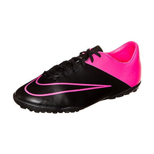 Nike Youth Mercurial Victory V Turf (BLACK/HYPER PINK/BLACK) (1Y)