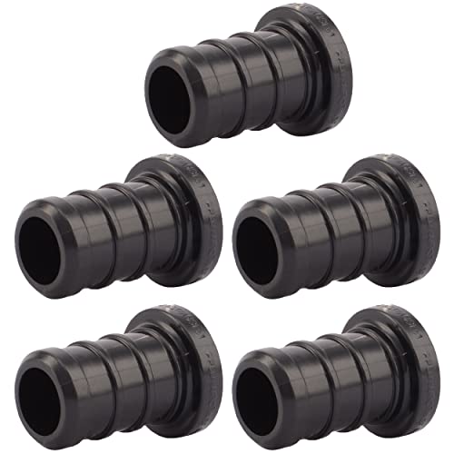 SharkBite 1/2 Inch Poly Crimp Plug, Pack of 5, PEX Pipe, PE-RT, UP514A5
