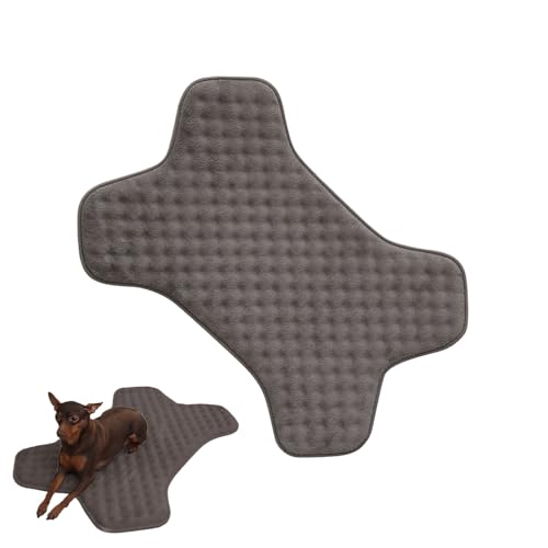 Hundehütten-Pad, maschinenwaschbar, Welpenmatratze, 71 x 49 cm, niedliche Knochenform, rutschfestes, kaufestes Haustierbett, ultraweiches Schlafen für Kisten, Zwinger, Wohnzimmer