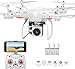 RC Drone,WiFi 720P HD Camera Live Video RC Quadcopter with Altitude Hold, Gravity Sensor Function, RTF and Easy to Fly for Beginner with 3 Batteries and 2 Motors (White)