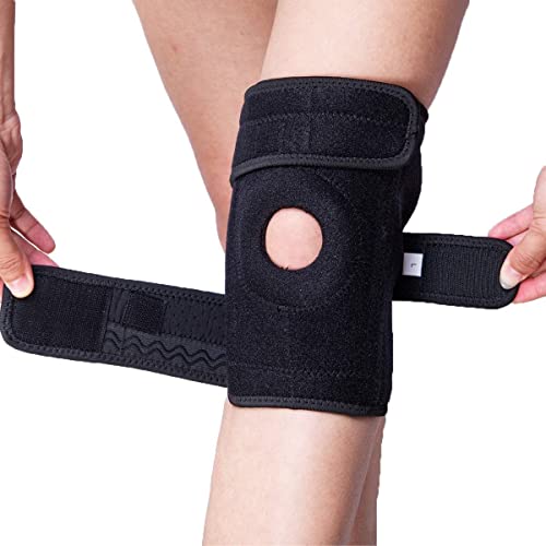 Knee Braces for Knee Pain Relief Women/Men, with Side Stabilizer Adjustable knee braces compression sleeve, Provides knee support, for Meniscus Tear, ACL, Tendinitis Pain, Injury Recovery (XL)