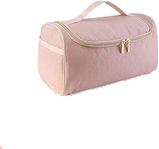 Bolsa de almacenamiento acolchada de viaje para herramientas de peinado, estuche portátil para rizador con asa, color rosa, Pink, Profesional