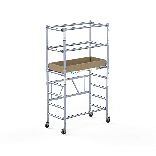 Andamio plegable COMPACT 1+2 75x140 con 3,50 metros altura trabajo Cover