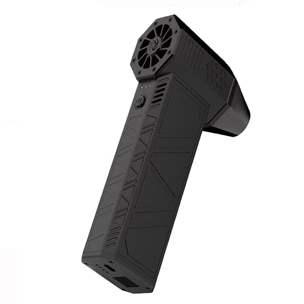 Ventilatore Turbo Portatile, Ventilatore Portatile da 130.000 Giri/min con 3 velocità Regolabili, Ventilatore Personale Ricaricabile USB da 3000 mAh, Ventilatore Tavolo per Casa Ufficio