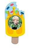 HAPPY DEALS ~ Popsicle Picture Frame Craft Kit | Makes 12 | 6.75 Inch | Ice Cream Theme Crafts for Kids