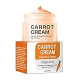 Allbestaye Whitening Face Cream Vitamin C Karottencreme Feuchtigkeitsspendende Gesichtscreme Pflege zum Aufhellen der Hautpflege Repair Fade Freckls
