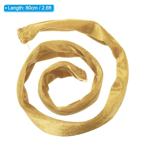 Image of PATIKIL 2.6ft Lamp Chain Cover, Chain Protective Sleeve Washable with Zipper for Chandelier Lighting Wires Swing Light Fixture, Gold Tone