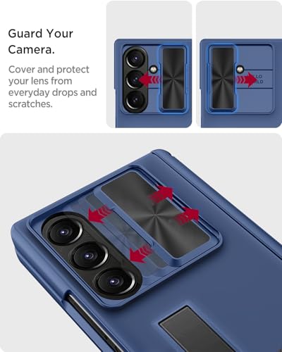 Coque Samsung Z Fold 7 anti-rayures protégeant la charnière et l'écran des regards indiscrets