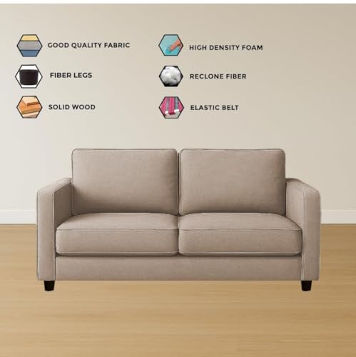 Image of The MM Furniture store Premium Fabric Sofa - Champagne (2 Seater)