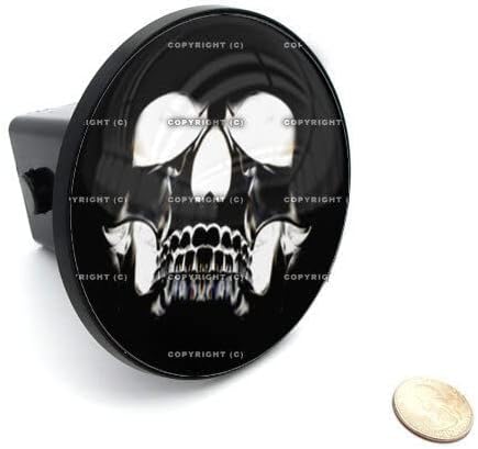 2" Tow Hitch Receiver Plug Cover Insert for SUV's & Trucks - Ghost Skull Style-9856-6829